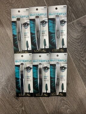 New 6X L'Oréal Voluminous Butterfly Mascara Black& Blackest black (Firm price)